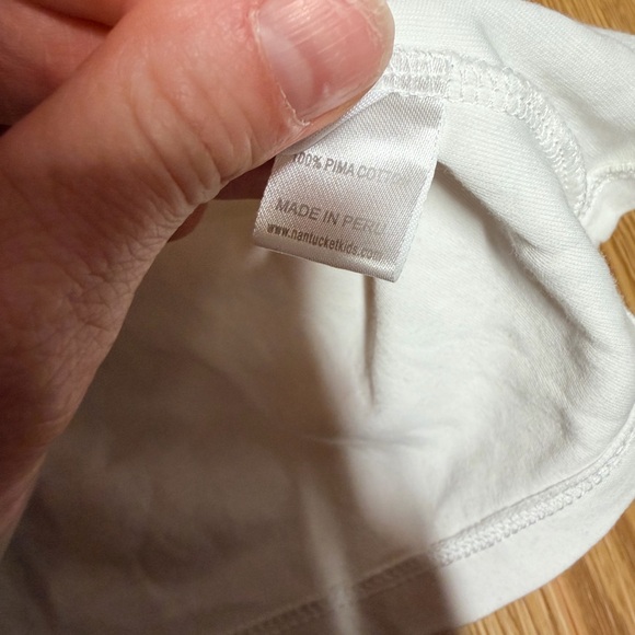 White Pima Cotton Kids Shirt by Nantucket Kids - Picture 4 of 5